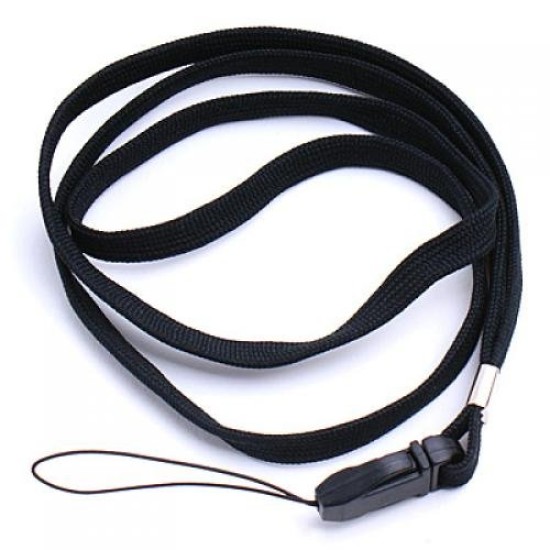 16 Inch Neck Strap/Cord Lanyard for Mp3 MP4 Cell Phone Camera USB Flash Drive ID Card--Black