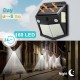 160 Led Solar Power Wall Light Pir Motion Sensor Security Outdoor Garden Wall Lamp 1pc