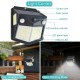 160 Led Solar Power Wall Light Pir Motion Sensor Security Outdoor Garden Wall Lamp 1pc