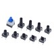 180pcs Tactile Push Button Switch Set 6x6x4.3-14 10 Values Touch-sensitive Diy Tact Buttons Assortment Kit