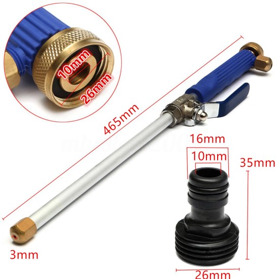 18" Aluminium High Pressure Power Car Washer Spray Nozzle Water Spray Tool with Nozzle blue_A0137