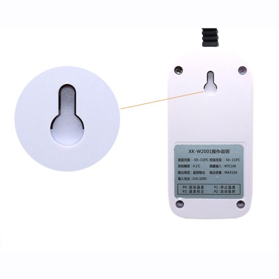 1set SMY-W2001 Temperature  Controller Intelligent Digital Display Electronic Temperature Control Switch Socket