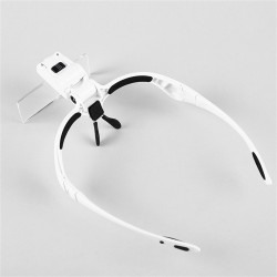 1x 1.5x 2x 2.5x 3.5x Portable Head-mounted Magnifying Glass Frame/head Rope Interchangeable Reading Magnifier