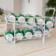 2 Layers Tabletop Storage Rack for Refrigerator Drink Can Beer Cola Shelf As shown