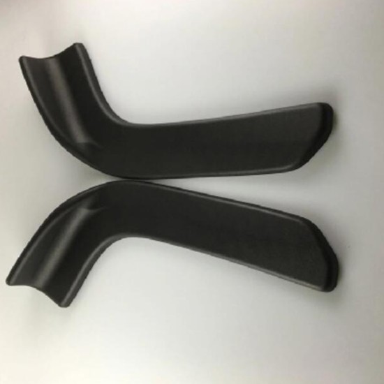 2 PCS Car Front Bumper Lip Universal Spoiler Wing Body Spolitter Protector black