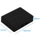 2 Port USB 2.0 Sharing Switcher Adapter Switch Box for PC Scanner Printer Manual black