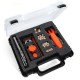 2-in-1 Woodworking Punch Locator Kit Wit Log Tenon Twist-drill Step Drill Square Bit Woodworking Tools