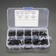 200PCS M3 * 6/8/10/12/16/20 Hexagon Socket Head Cap Screw Nut Set Countersunk Head black