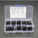 200PCS M3 * 6/8/10/12/16/20 Hexagon Socket Head Cap Screw Nut Set Countersunk Head black