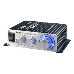 2024A Digital Audio Amplifier Power AMP Hi-Fi Home Stereo Class-T Car DIY Player 2CH RMS 20W BASS For MP3 MP4 iPod Digital Amplifier black_2024A+3A European standard power supply