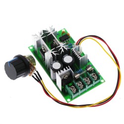 20A PWM DC Motor Speed Controller 12V 24V 36V 48V /w Potentiometer Knob Switch green