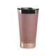 20OZ Beer  Mug 304 Stainless Steel With Bottle Opener Lid Vacuum Insulated Car Mug Brown