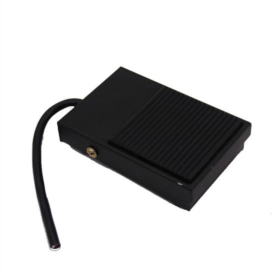 220v 10a Tfs-1 Metal Foot Pedal Switch with 10CM Cable Non-slip Waterproof Footswitch