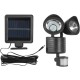 22led Double-head Solar Light Outdoor High-brightness Motion Sensor Floodlight Spotlight for Garden Landscape Black