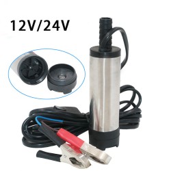 24v Dc Electric Submersible Pump Fuel Transfer Pump Stainless Steel Shell 33l/min for Pumping Oil Water