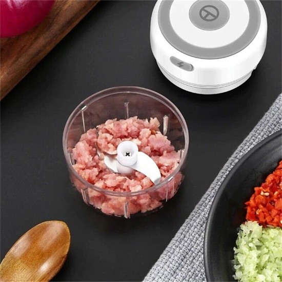 250ml Electric Garlic Press Separable Usb Charging Blender Mixer