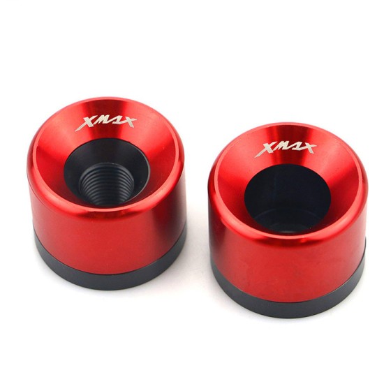 2PCS Motorcycle Front Wheel Axle Fork Sliders Falling Crash Pads Protector Guard For Yamaha xmax XMAX300 250 red