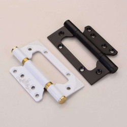 2Pcs 4Inches Mute Manganese Steel Bearings Lash Hinges for Furniture Accessories 2pcs matte black