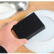 2Pcs Black Emery Sponge for Pot Pan Descaling Cleaning black