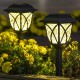 2Pcs LED Solar Lawn Light Garden Pathway Outdoor Landscape Lighting White light