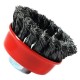 2Pcs M14 Crew Knot Wire Wheel Cup Brush Set for Angle Grinder Steel Wire Alloy Twisted Crimped Wire Brushes Kit 2pcs 75mm bowl brushes