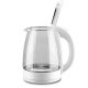 2l Glass Electric Kettle With Led Indicator Household Auto Shut-off Boil-dry Protective Hot Water Boiler white EU plug