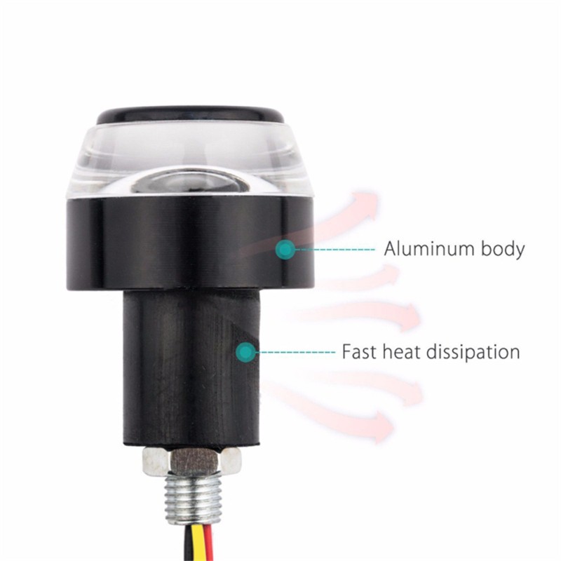 2pcs 12v Cnc Turn Signal Motorcycle Led Handle Bar End Blinker Flashing Lamp For 22mm Handlebar Signal Light 2 red to yellow 2pcs 12v Cnc Turn Signal Motorcycle Led Handle Bar End Blinker Flashing Lamp For 22mm Handlebar Signal Light 2 red to yellow