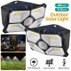 2pcs 40LED Outdoor Solar  Light Household Garden Lamp Wall Light Lighting Accessories 2 pieces