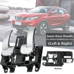 2pcs Car Left Right Door Handle Bowl Cover 80671-JD00E 80670-JD00E Interior Door Handle for Auto Nissan Qashqai 2007-2013