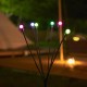 2pcs Led Solar Powered Firefly Lights Starburst Swaying Garden Light Outdoor IP65 Waterproof Decorative Lamp Colorful