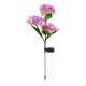 2pcs Solar Hydrangea Flower Light 3 Heads Lawn Lamps with Stake for Outdoor Garden Patio Country Decoration Green