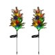 2pcs Solar Tree Lights with Stake 2 Modes Ip65 Waterproof Outdoor Garden Lamps for Yard Patio Garden