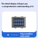 2pcs Solar Wall Lamp 2 Colors Outdoor Waterproof Up Down Luminous Night Light for Garden Courtyard Warm White