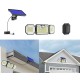 3 Heads Solar Lights Outdoor IP65 Waterproof Energy Saving  3 Mode Infrared Motion Sensor Wall Lamp 226LED