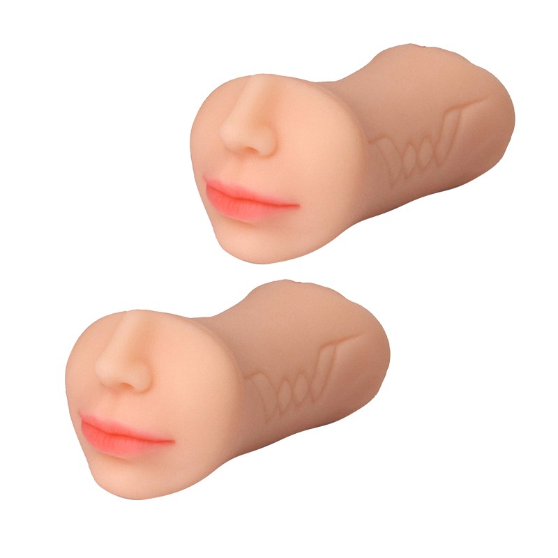 3 In 1 Men Silicone Oral Mouth Aircraft Cup Realistic Vagina Male Masturbation Device Double Hole Sex Toy Skin color 3 In 1 Men Silicone Oral Mouth Aircraft Cup Realistic Vagina Male Masturbation Device Double Hole Sex Toy Skin color