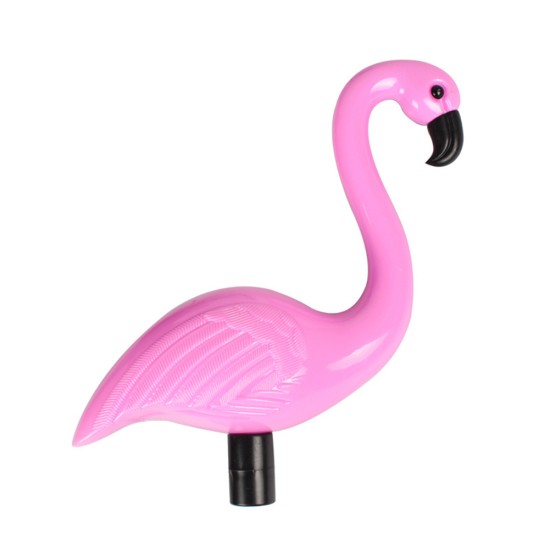 3 LEDs Solar-power Garden Light Flamingo Lawn Lamp Waterproof Night Light for Outdoor Garden Decoration  white light