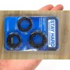 3 Pcs Penis Ring Male Enhancer Ejaculation Delay Cock Rings Black 3 Pcs Penis Ring Male Enhancer Ejaculation Delay Cock Rings Black