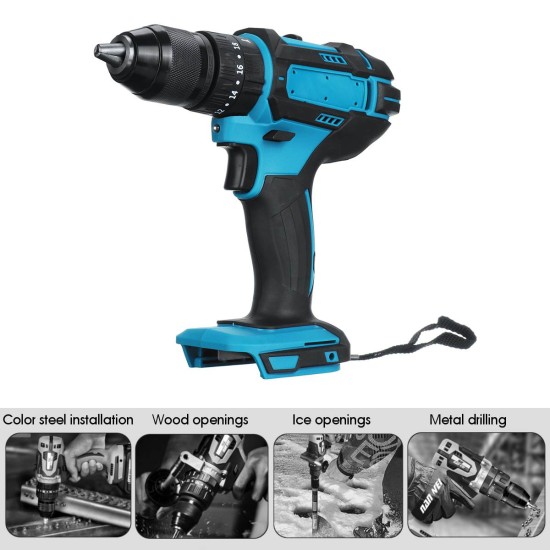 3 in 1 Electric Cordless Impact Drill 18V Electric Screwdriver Drill Power Tool