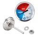 300 Degrees Thermometer BBQ Smoker Grill Stainless Steel Thermometers Temperature Gauge Barbecue Thermometer BGD0400