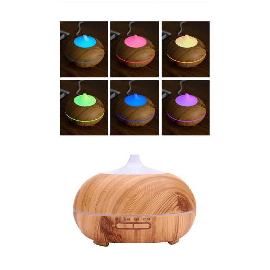 300ML Light Wood Grain Air humidifier UK Plug