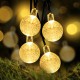 30LED Solar Lamp Fairy Strings 7 M RGB Solar Lamp Crystal Ball Warm String Lights Garden Solar Christmas Light 6.35 meters 30 lights