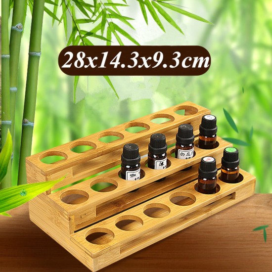 30ml Essential Oil Bottle Display Stand Multi Grid Ladder Classified Storage Box 30ml