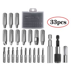 33pcs Hss Damaged Screw Extractor Set Screw Remover Kits