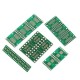 35 pcs 7 Kinds Pcb Board Kits Smd To In-line Ic Adapter Converter Plate Sop Msop Ssop Tssop Sot23