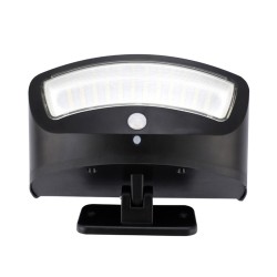 36LEDs Motion Sensor Light Waterproof Security Light Wireless Solar Powered Flood Light Wall Lamp for Patio Yard Black shell white light