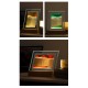 3D Glass Sandscape Hourglass Led Night Light Creative Quicksand Painting Atmosphere Light Table Lamp Orange