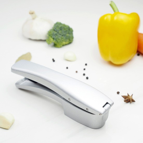 3Pcs 2 in 1 Alloy Garlic Press Slicer for Kitchen Slicing Grinding Cooking Tools As shown