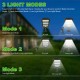 3cob Outdoor Solar  Led  Street  Lamp 3 Lighting Modes Pir Sensor Human Body Sensing + Light Sensor Waterproof Wall Light Outdoor Decor With remote control-JY160