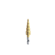 3pcs Hss Titanium Coated Step Drill  Bit Drilling Power Tools Wood Hole Cutter Cone Drill 4-12