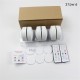 3pcs Led Puck Light With Remote Control 80 Lumens Kitchen Counter Light Wireless Cabinet Lighting Kit 2 remote contral 6 lights